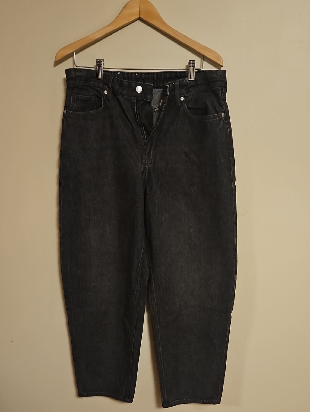 & Denim Classic High-Rise Black Women's Jeans